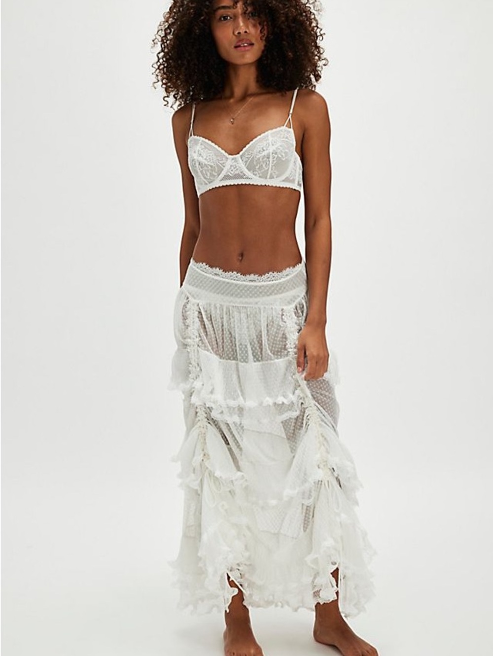 Free People - Forever Young Flowy Half Slip (Skirt) - Size Medium